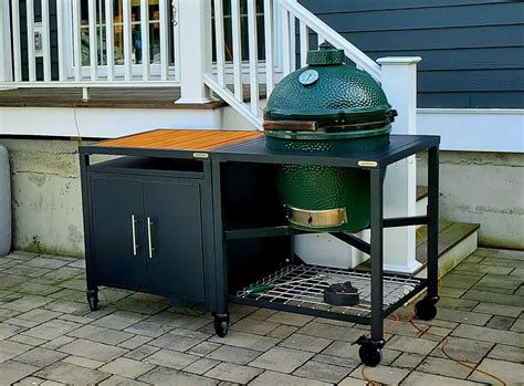 big green egg stainless steel cabinet|Big Green Egg frame.